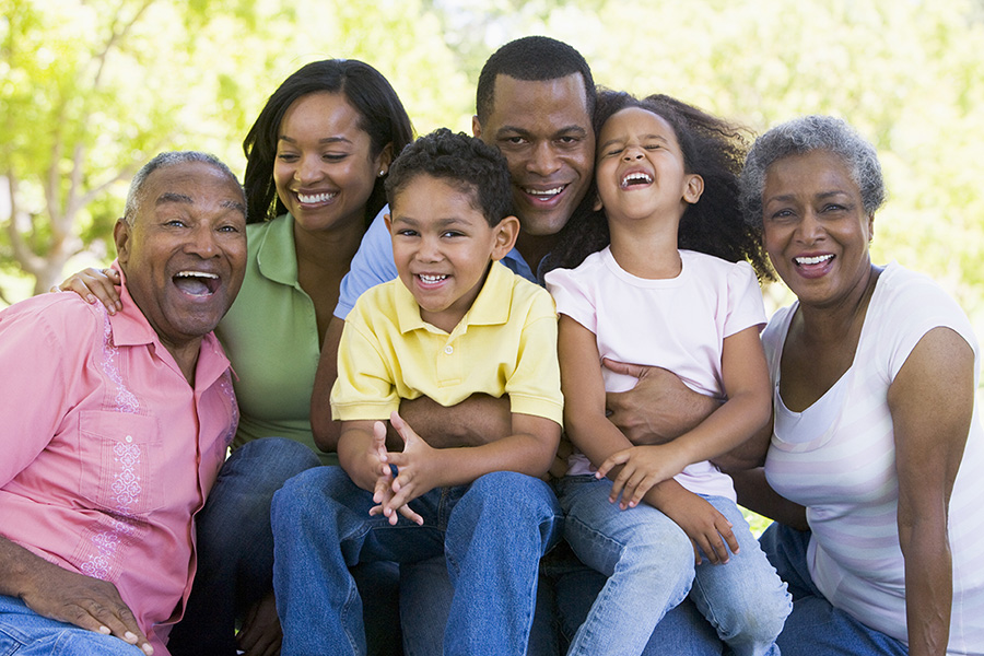 smiling family